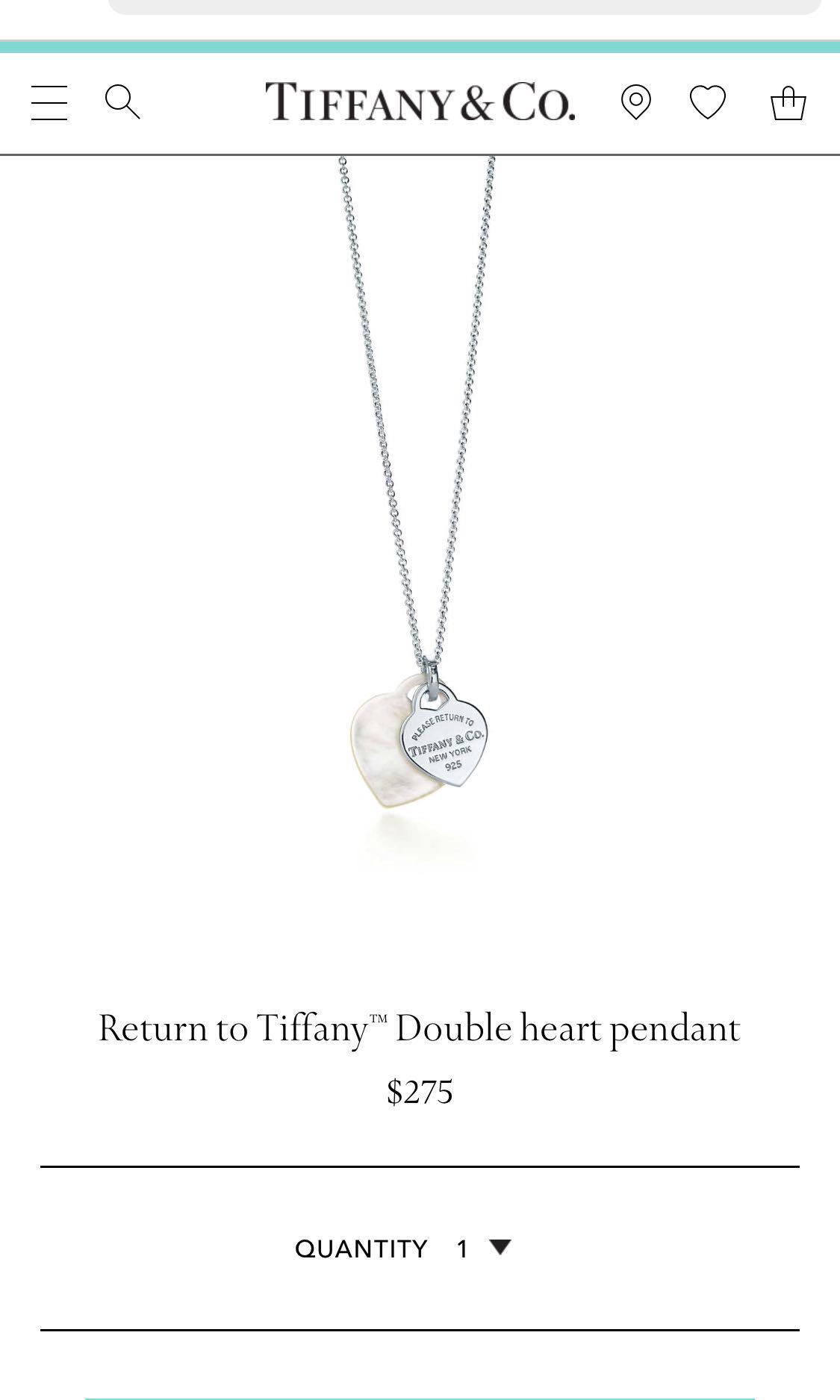 mother of pearl tiffany necklace