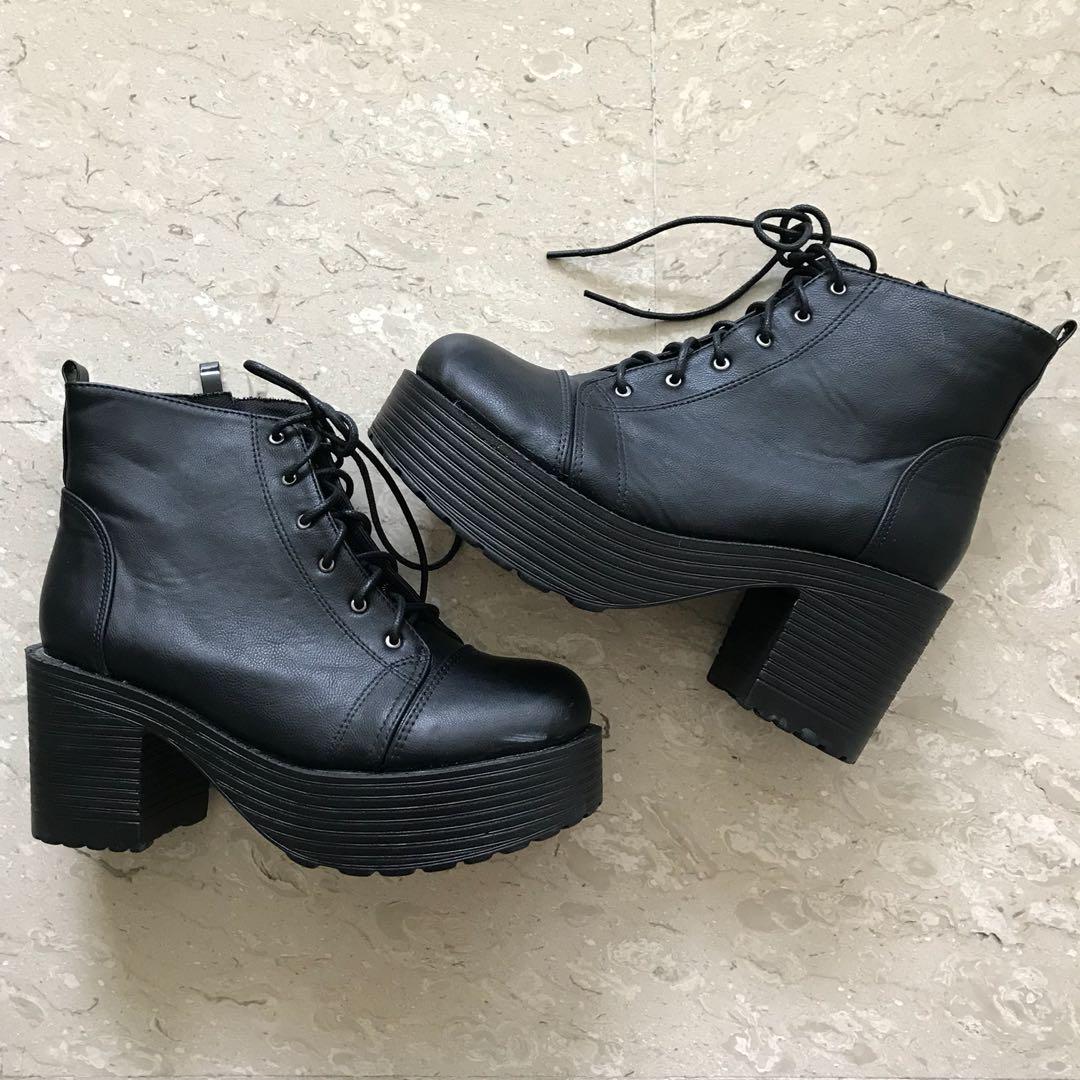 Chunky Platform Combat Boots, Women's 