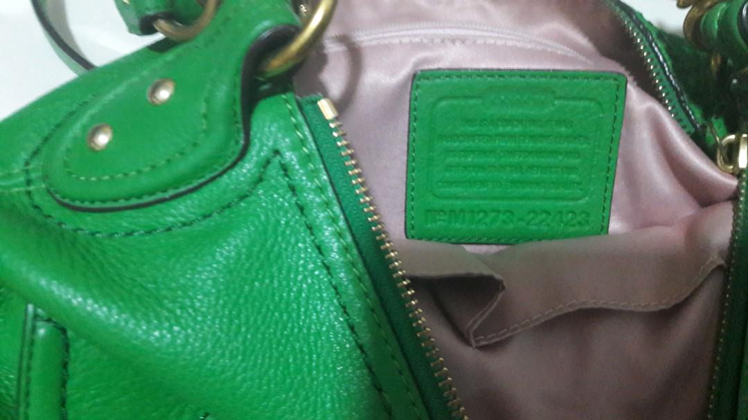 Kelly green sales coach purse
