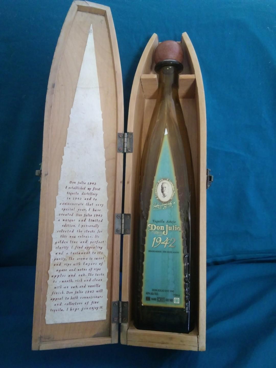 Don Julio Wooden Coffin Box/ Bottle, Antiques, Vintage ...
