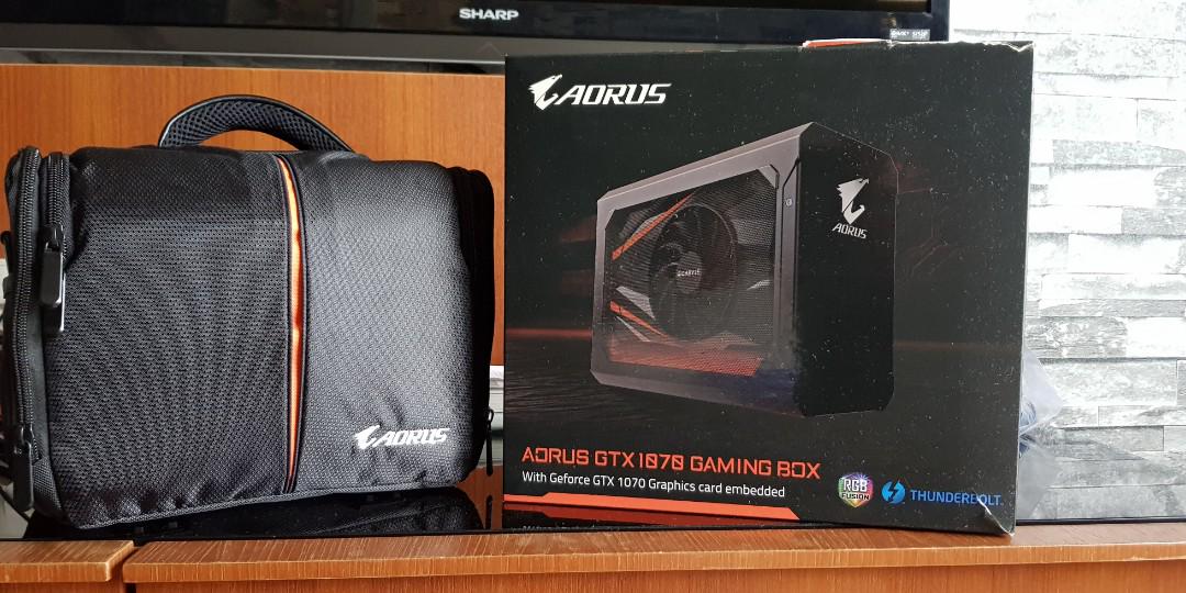 Gigabyte Egpu Aorus Gaming Box Gtx 1070 Electronics Others On Carousell