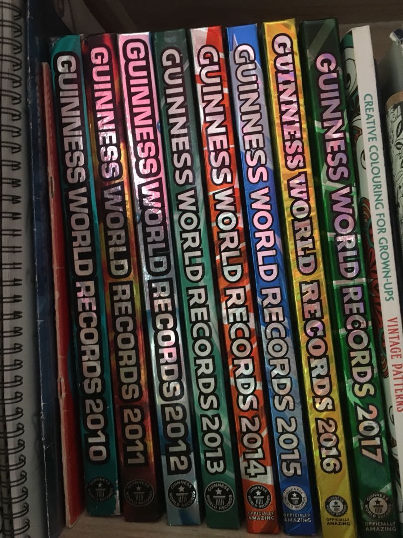 Guinness World Records book collection 20102017, Hobbies & Toys, Books