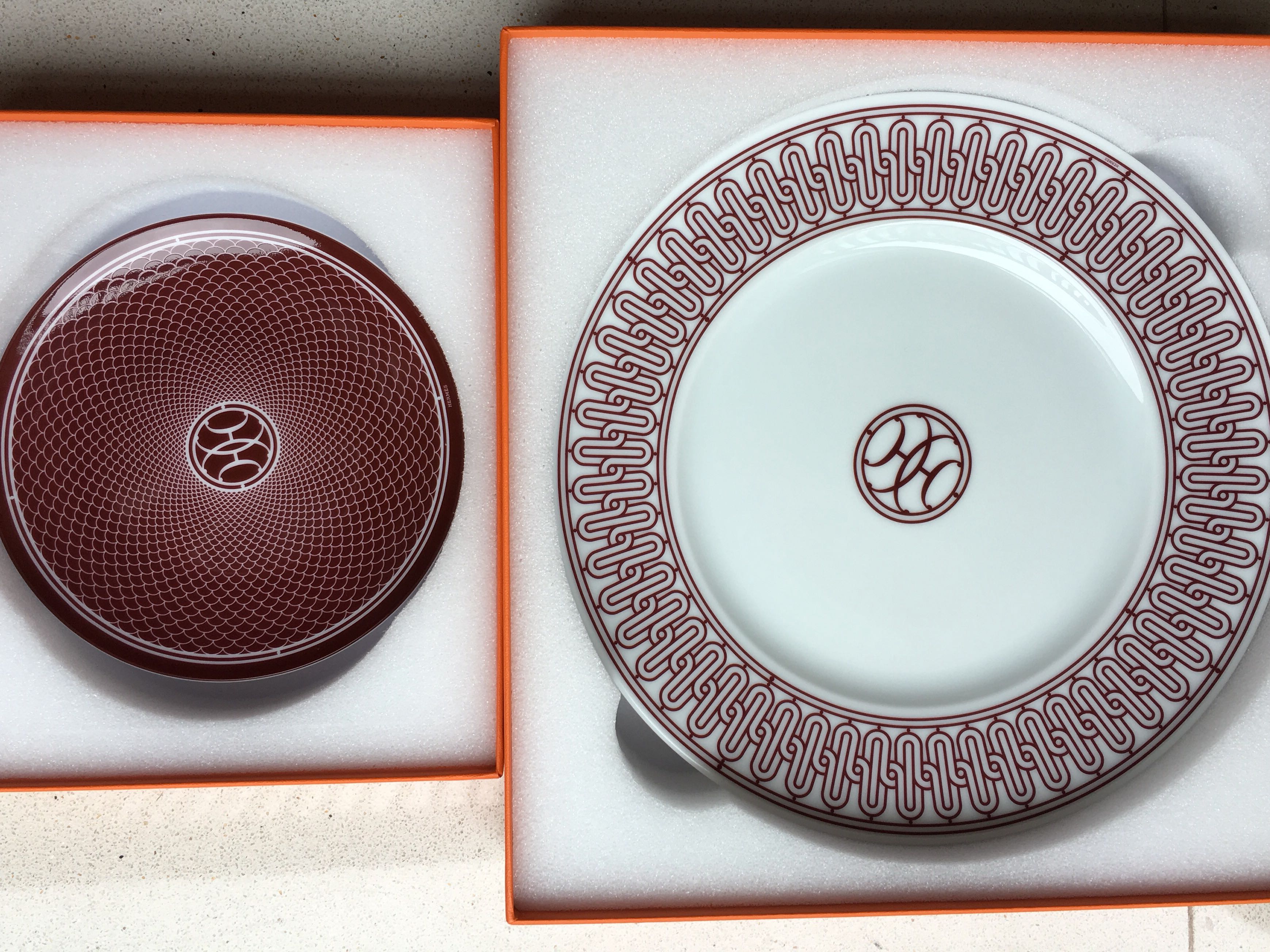 Hermes Plates (2), Furniture & Home Living, Kitchenware & Tableware