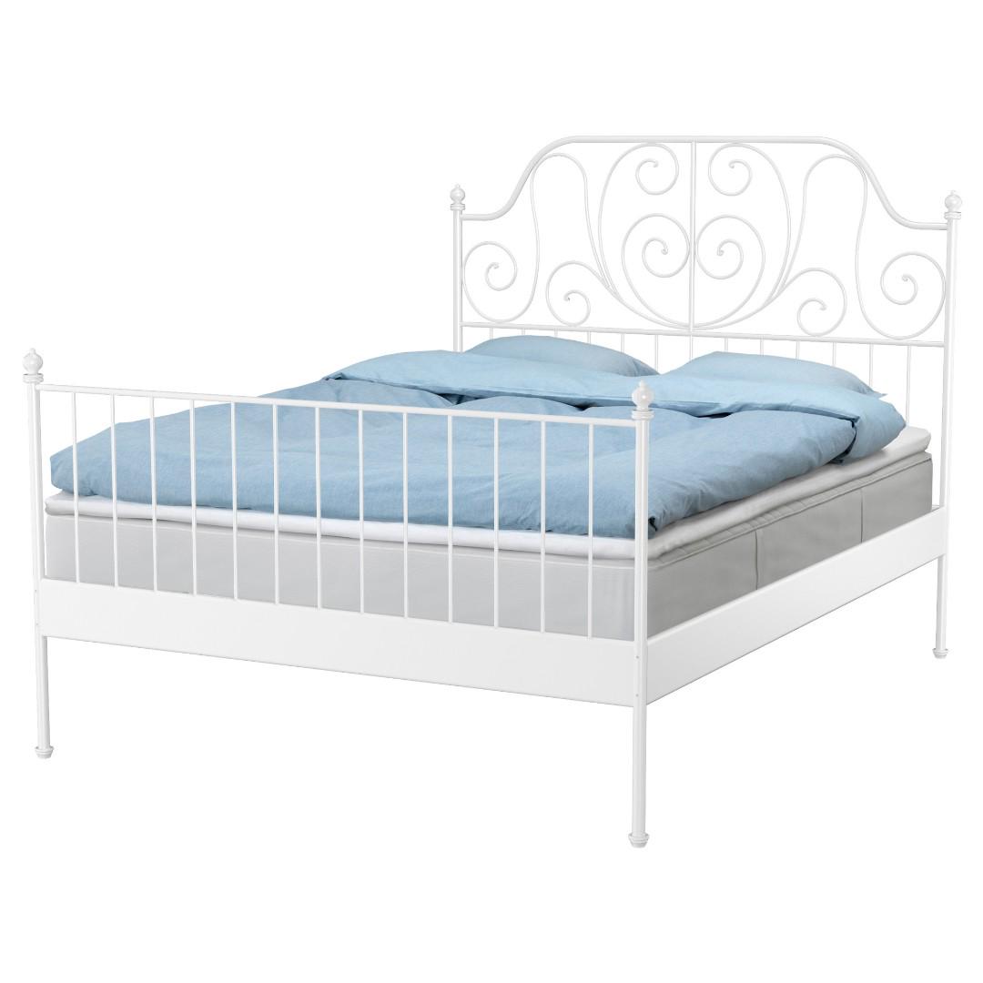 Ikea Leirvik Bed Frame 150x200cm Queen Size Bed Home Furniture