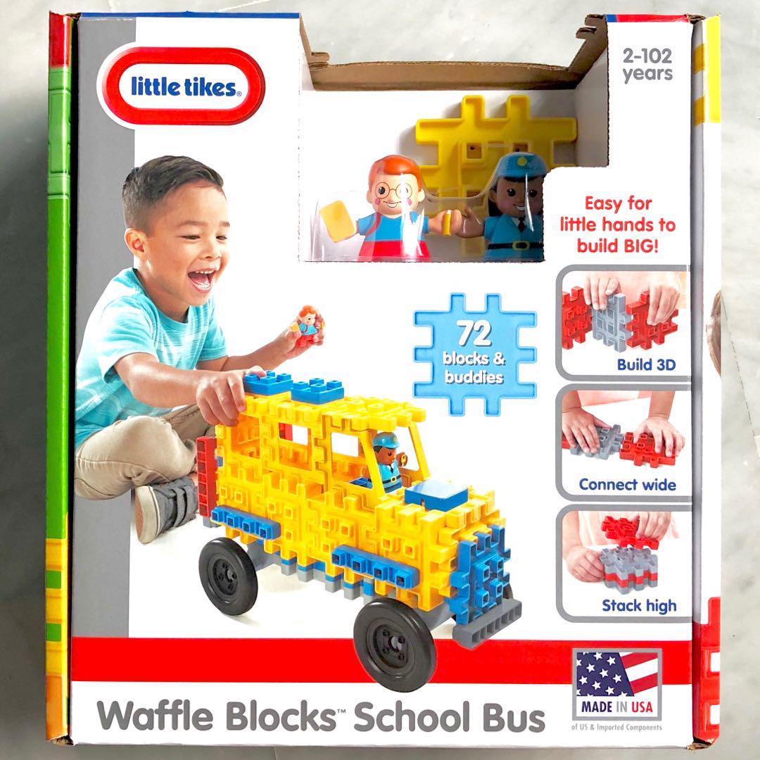 waffle blocks school bus