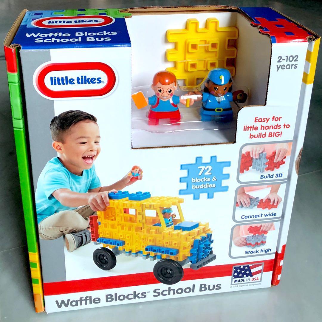 Little tikes waffle 2025 blocks school bus