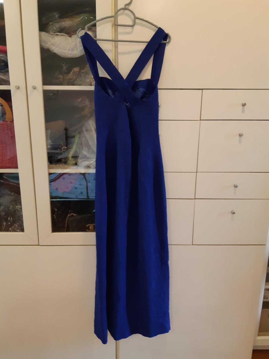 Karen millen best sale royal blue dress