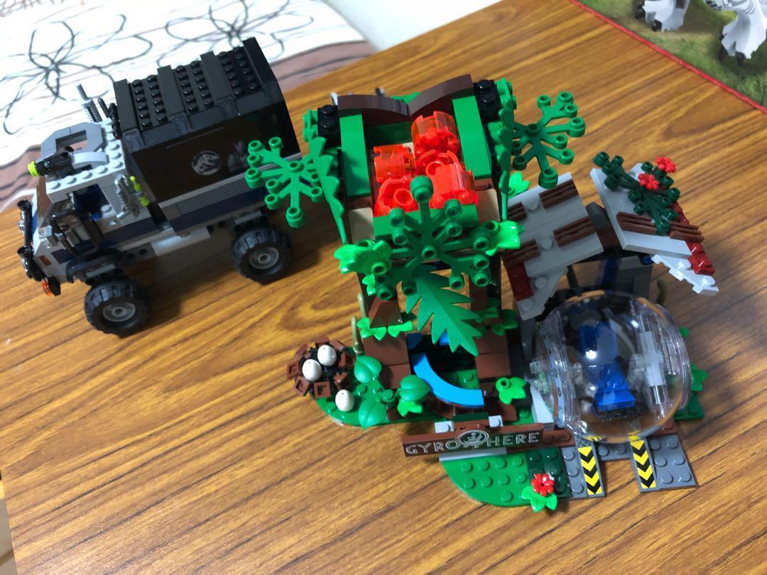 lego carnotaurus gyrosphere escape