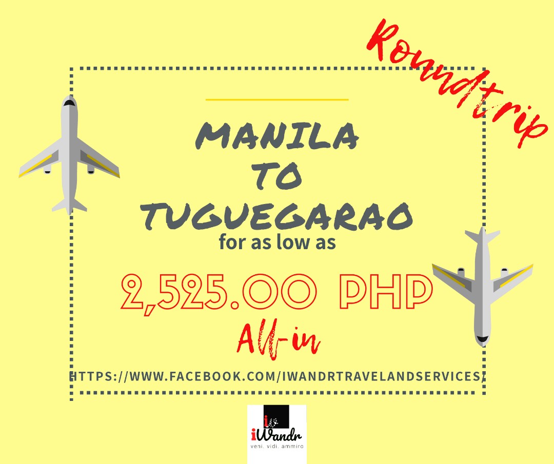 MANILA TO TUGUEGARAO ROUNDTRIP ALLIN (AIR FARE ONLY), Tickets