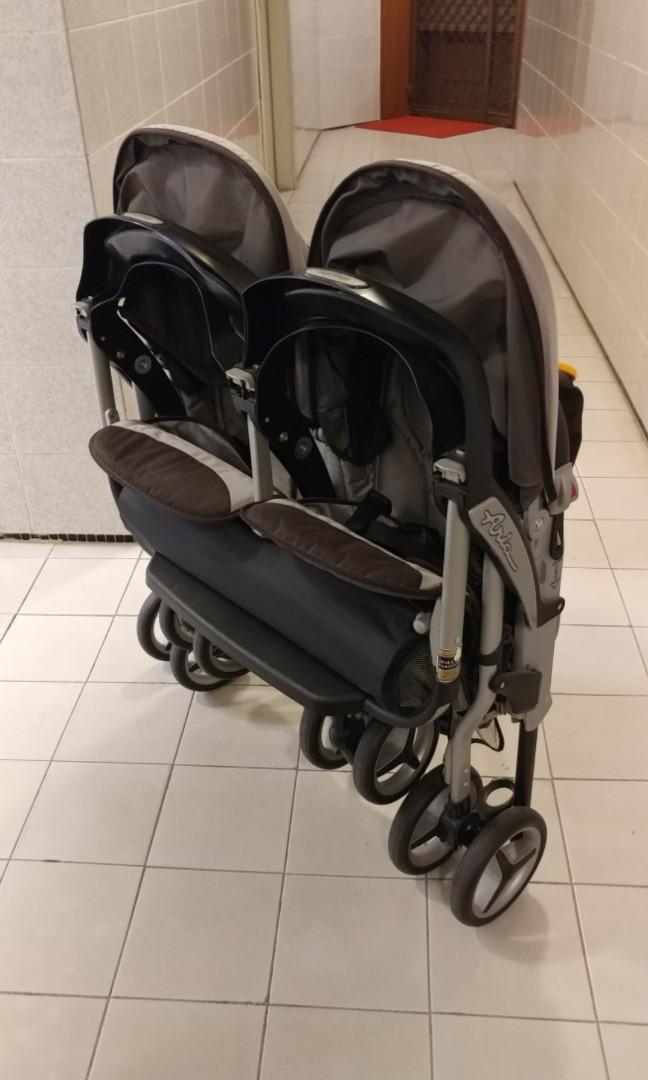 aria twin stroller