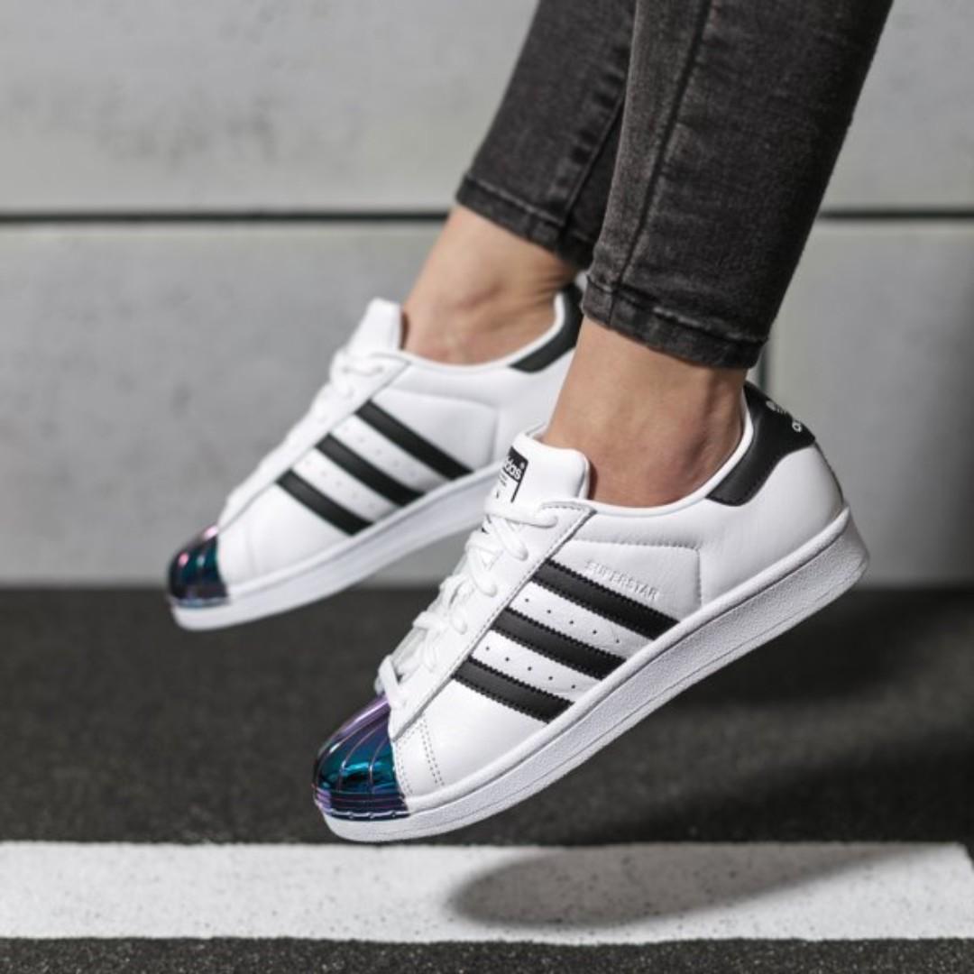 adidas superstar metal toe iridescent