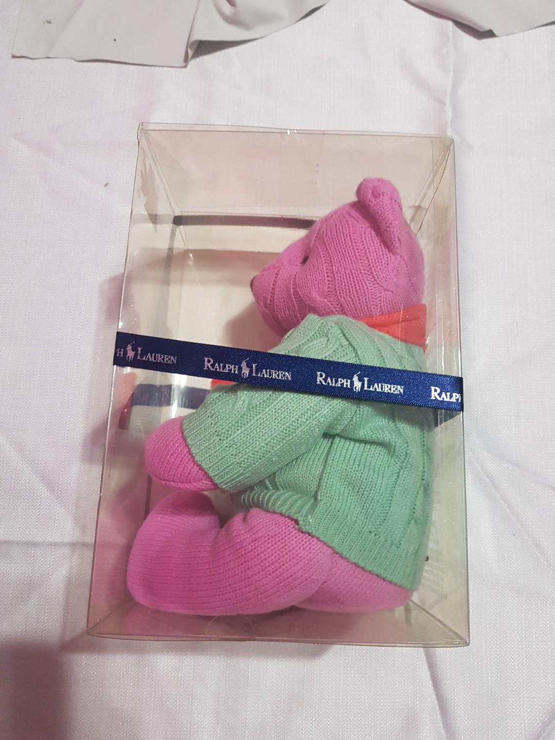 ralph lauren teddy bear pink