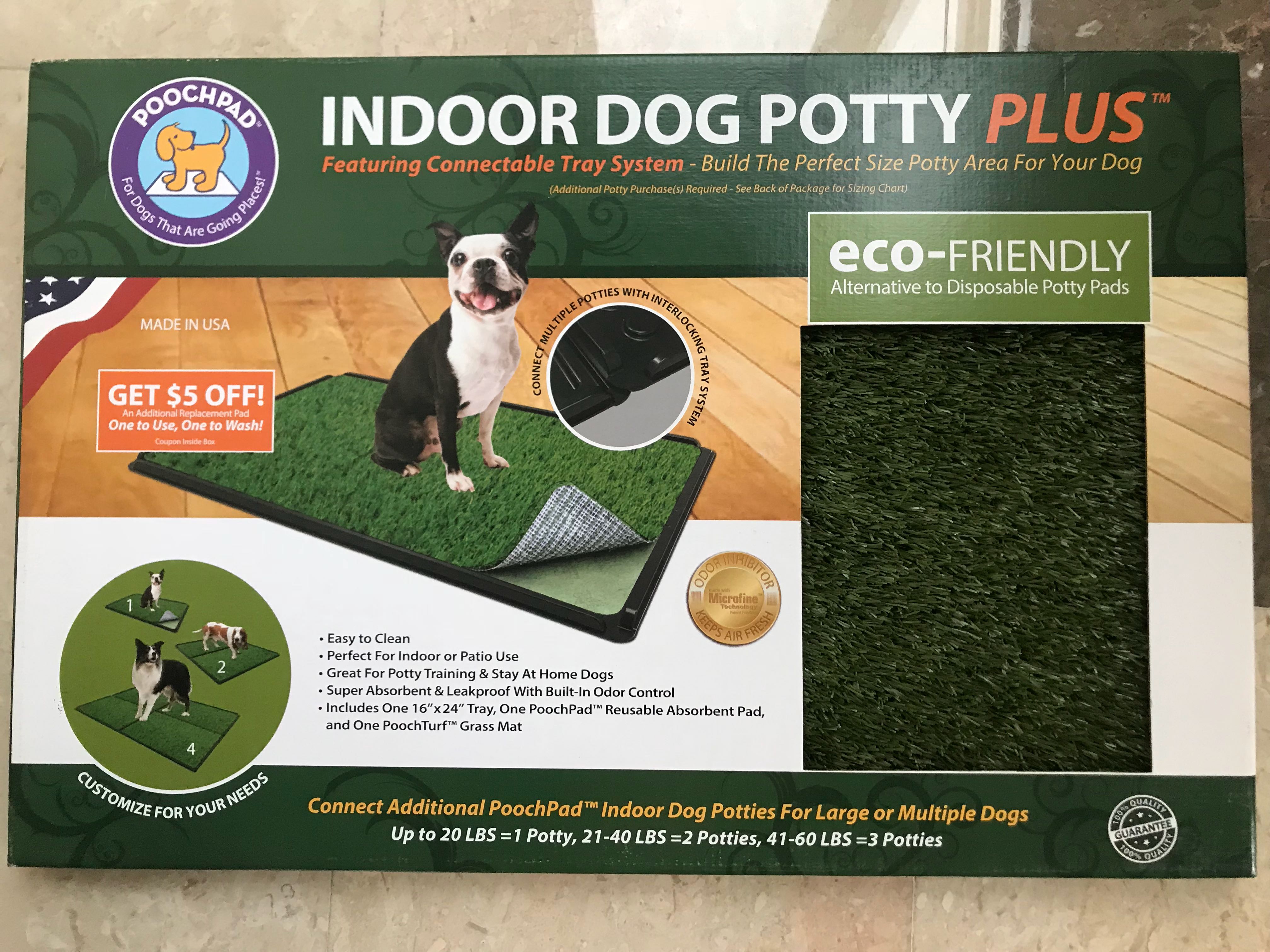 Spotty indoor outlet dog potty