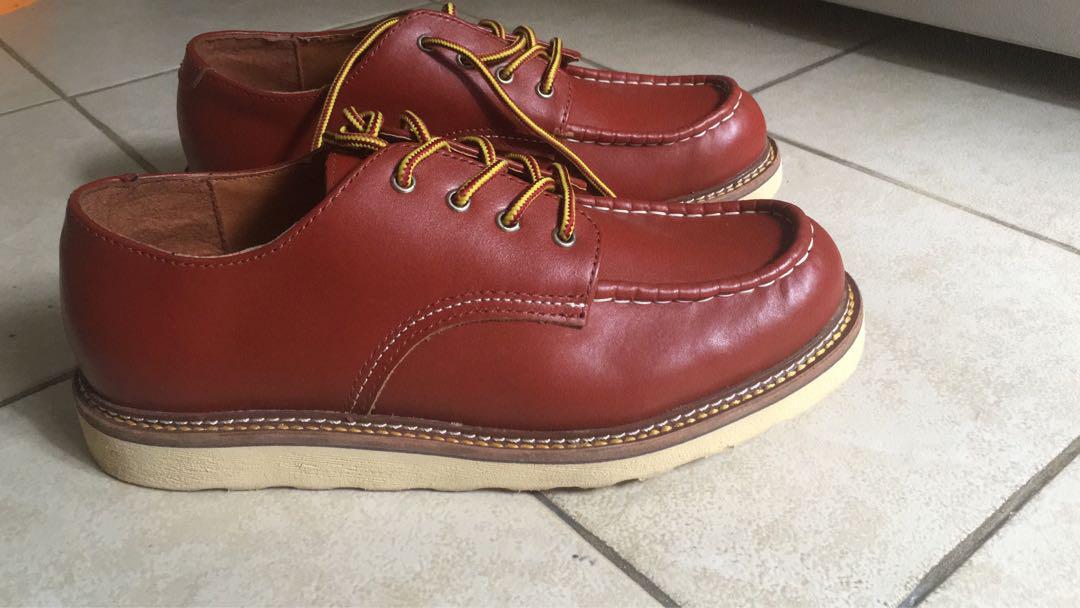 red wing low top boots