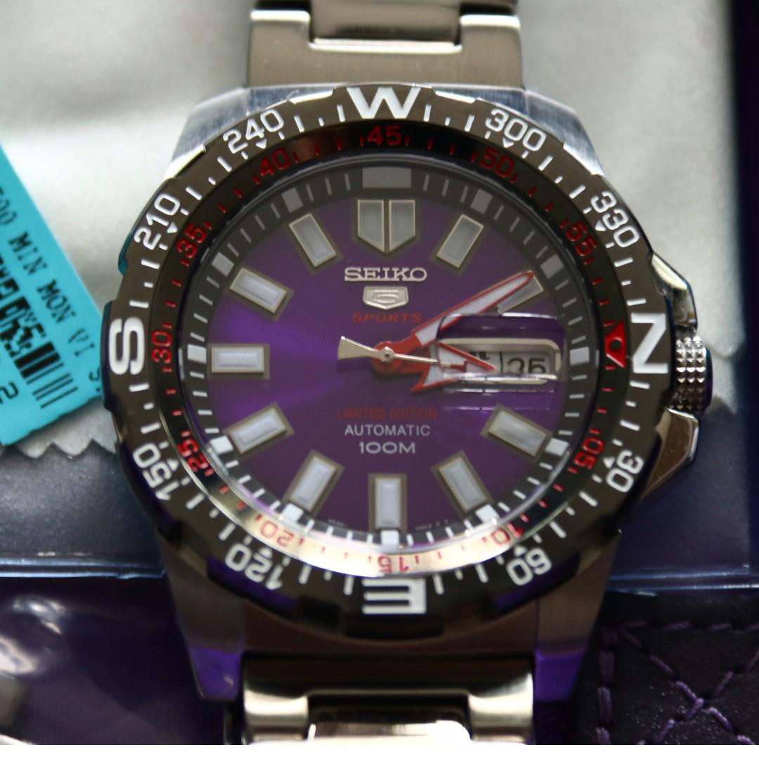 Seiko Mini monster purple SRPB75K 1699/1700, Luxury, Watches on Carousell
