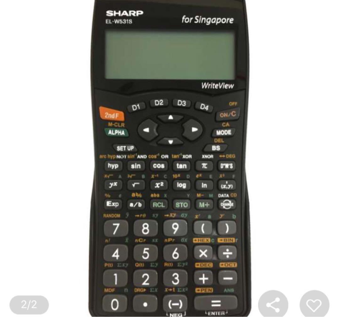 Sharp El W531s Scientific Calculator Psle O Level A Level