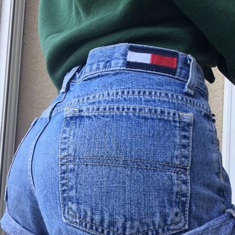 tommy hilfiger jean shorts women