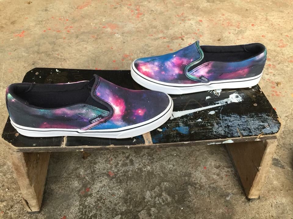 galaxy print vans