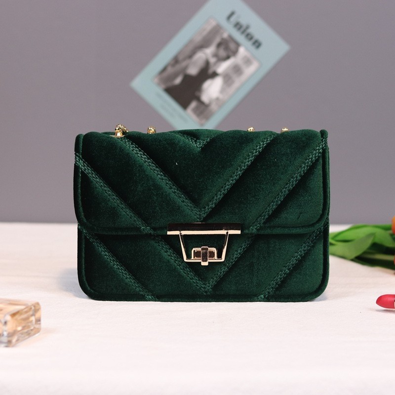 Velvet sling bag clearance