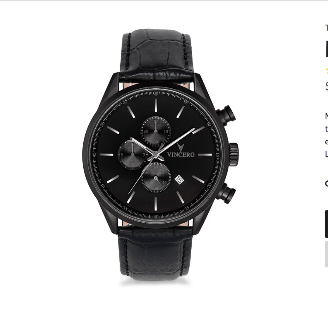 Vincero watch clearance matte black