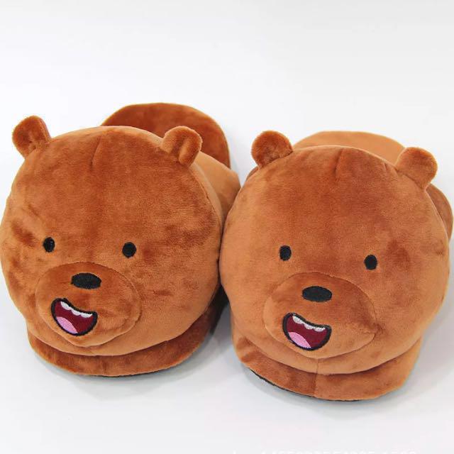 We Bare Bears Slippers PO Women s Fashion Footwear Flipflops and Slides on Carousell