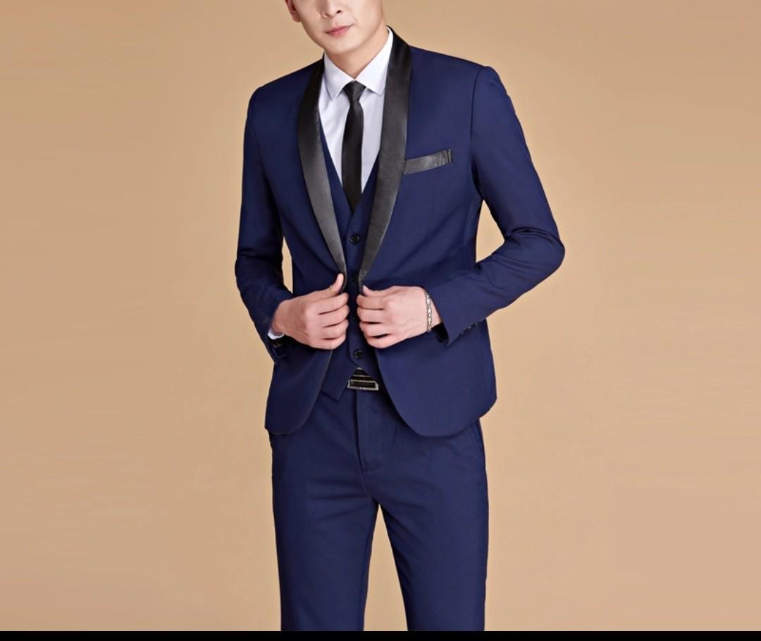 navy blue wedding coat