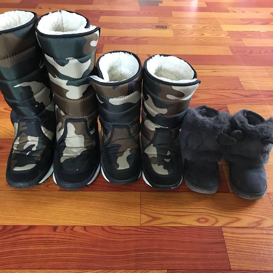 Winter boots - kids and woman 3 pairs 