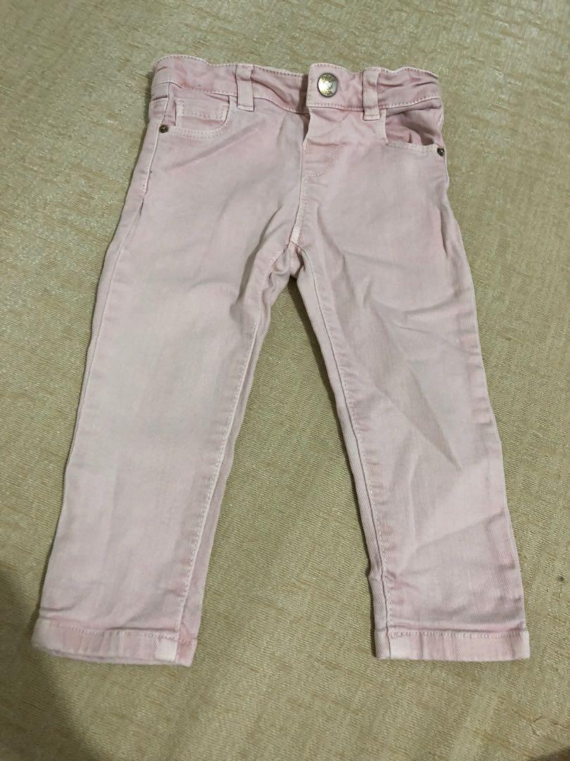 baby girl pink jeans