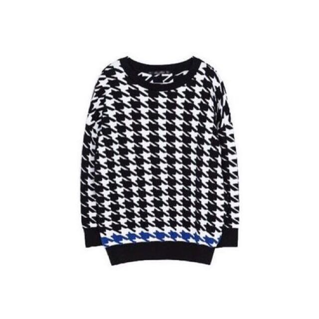 houndstooth sweater