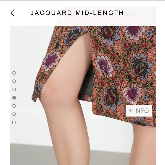 Knee length skirts zara outlet
