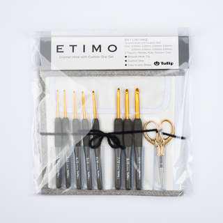 Japan Tulip ETIMO Crochet Hooks Set Premium Gold