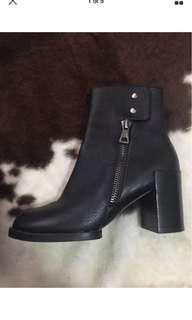 Jo Mercer Leather Boots Size 39
