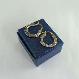 Gold and Silver Plated Hoop Earrings