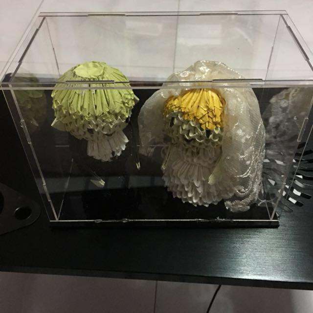 3d Origami Bride Groom Box Included Design Craft Handmade