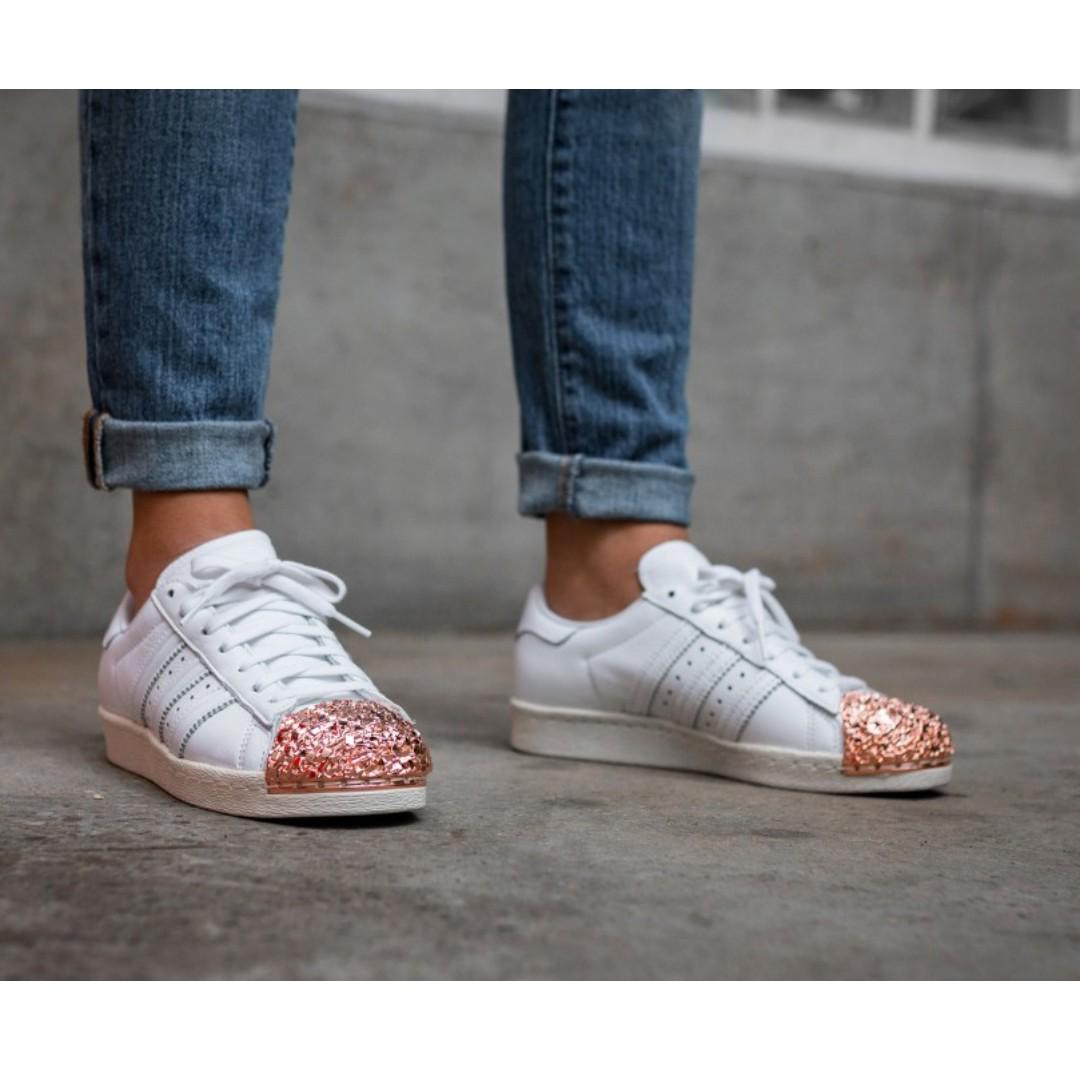 adidas superstar 80s rose gold