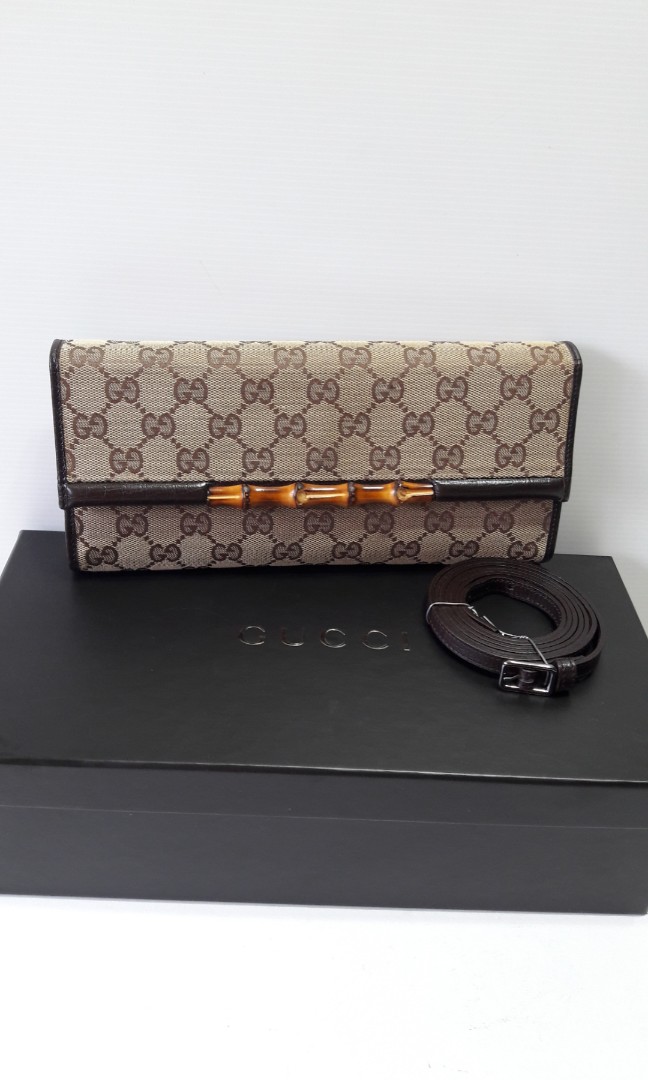 Authentic Gucci Bamboo Clutch/Sling bag 