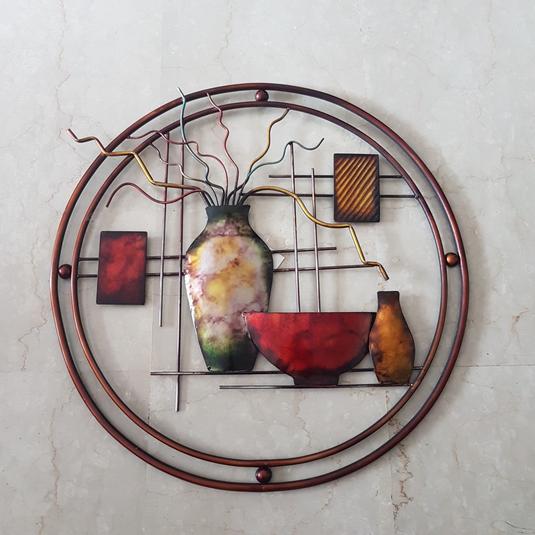 Beautiful metal wall art, Furniture & Home Living, Home Decor, Wall Decor on Carousell