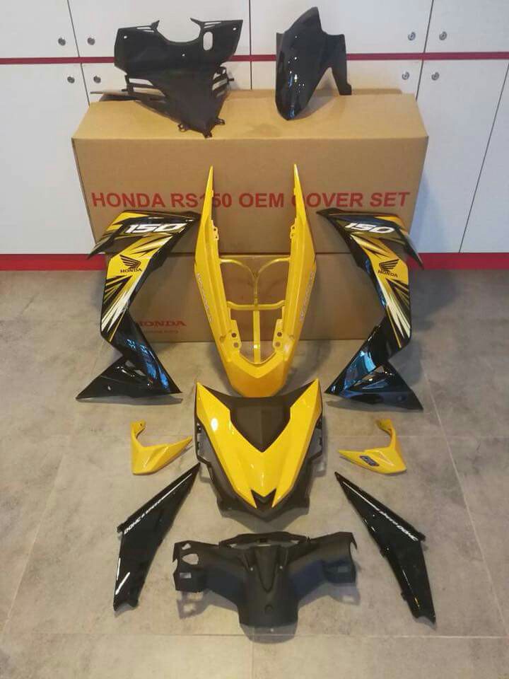Buy Honda Rs150 Coverset Stock Winner Rs150 Oem Sticker Together Motorcycles Motorcycle Accessories On Carousell