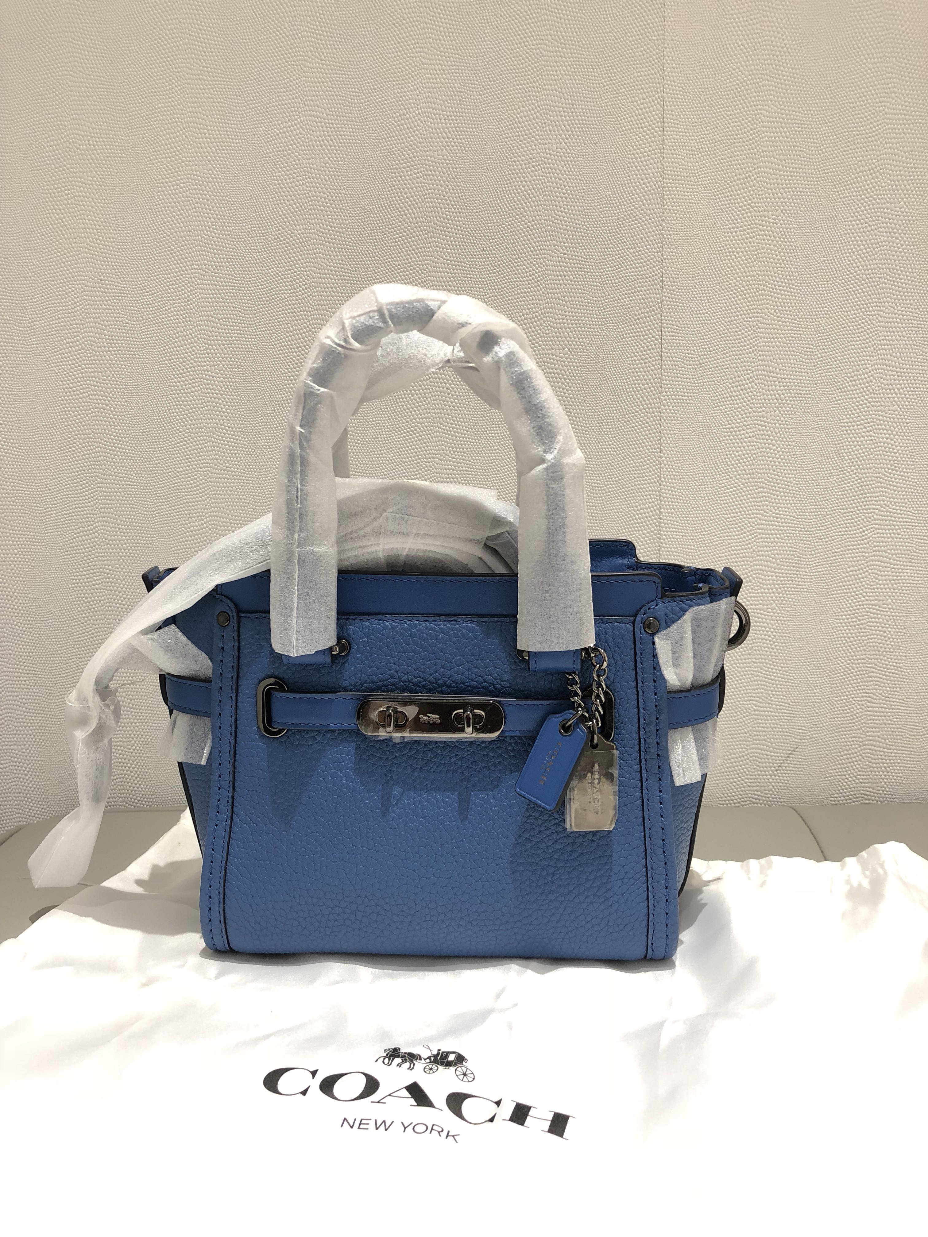 Coach swagger 27 blue outlet