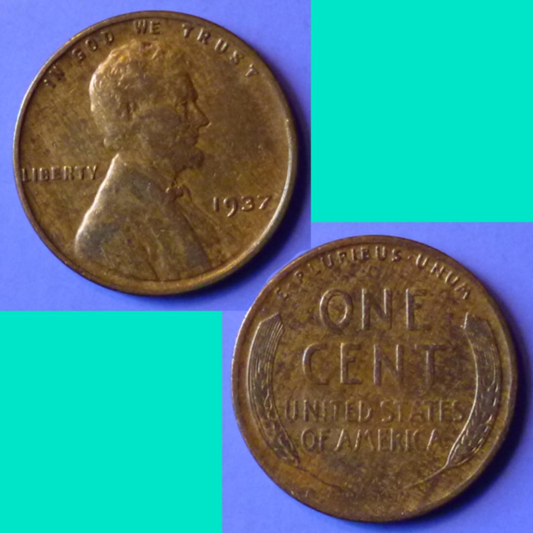 1937P   Lincoln One Cent 