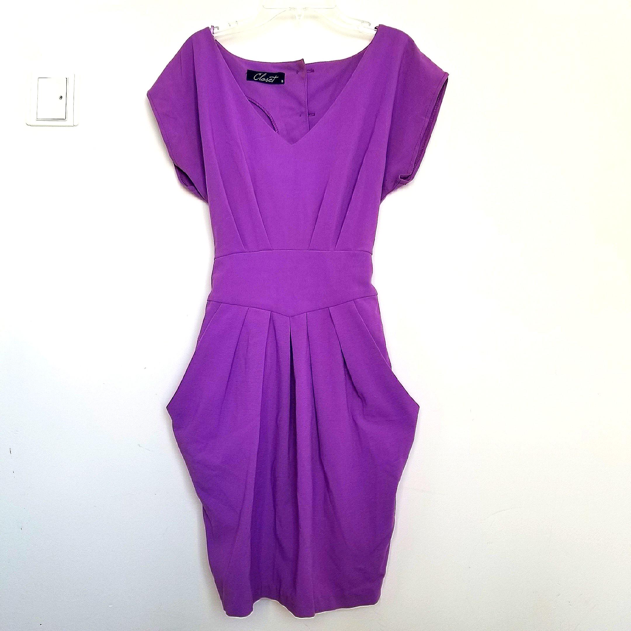 Dorothy Perkins Closet Purple Dress Women S Fashion Women S