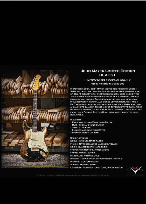fender john mayer black 1