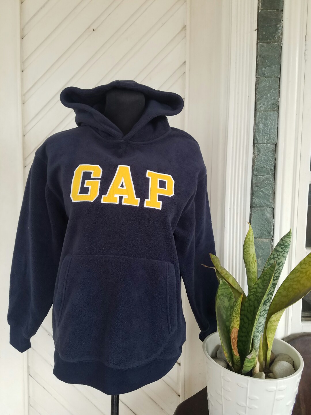 gap hoodie navy