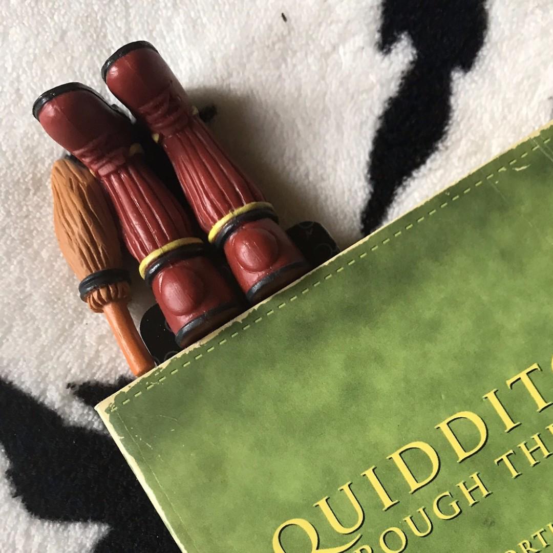 Restocked Harry Potter Quidditch Shoes And Broom 3d Bookmark