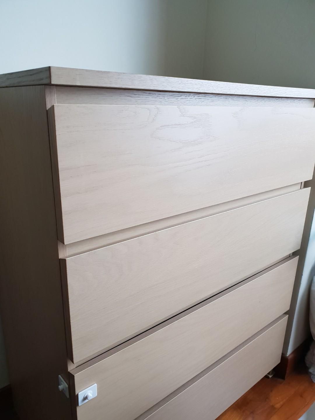 Ikea Chest Of Drawers Malm 4 Drawer 2 Units Furniture Shelves