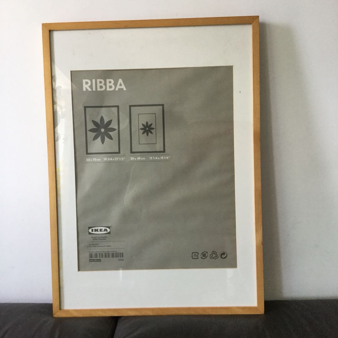 limoen gebied kat Ikea ribba wood frame 50x70 cm, Furniture & Home Living, Home Decor, Frames  & Pictures on Carousell