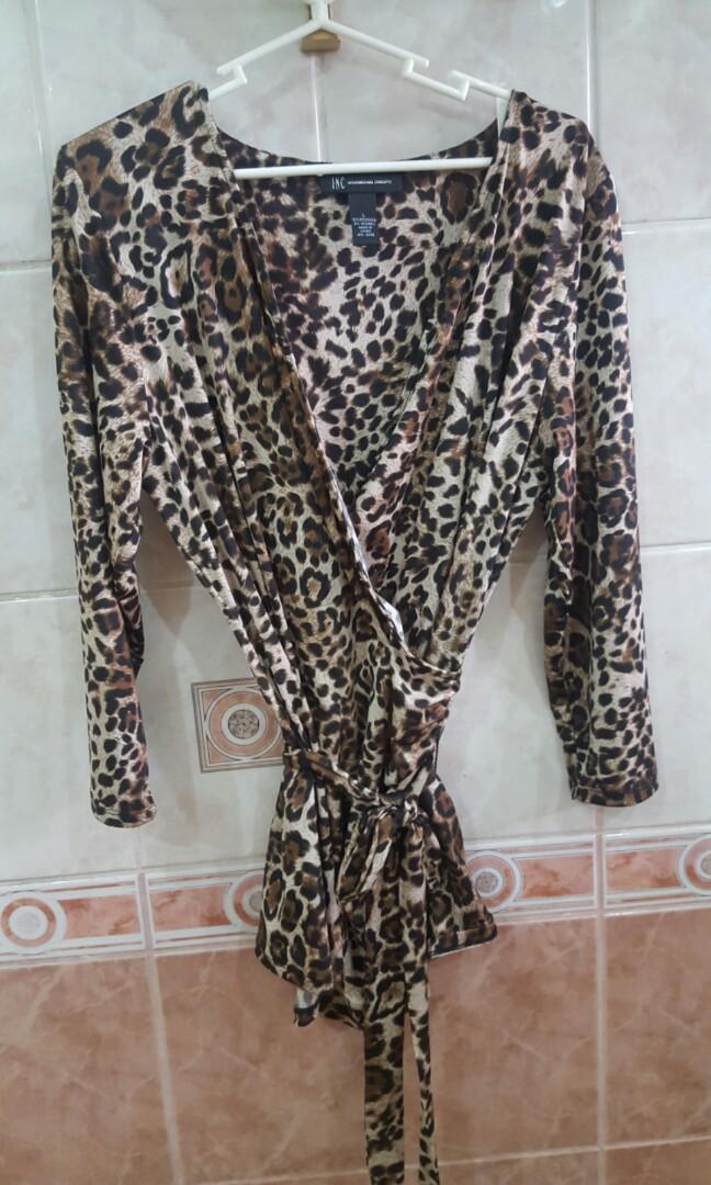 inc leopard print dress