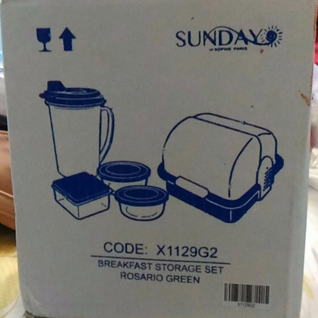 Kontainer Makanan Breakfast Storage Set Rosario Green Kitchen