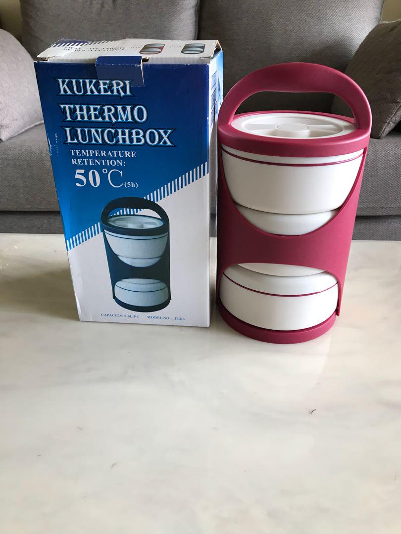 Kukeri thermo lunch box, Furniture u0026 Home Living, Kitchenware u0026 Tableware,  Food Organisation u0026 Storage on Carousell