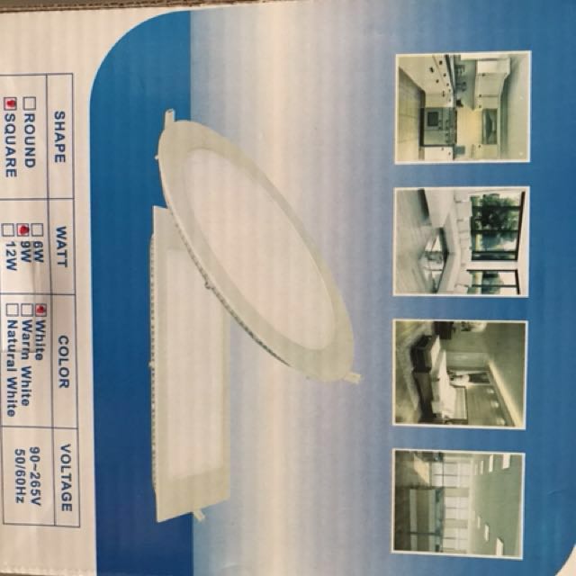 LED Panel (Category: Lighting) located in Singapore. Submitted by kelvin9909 (Listing ID 160882098, Image 1). Description: Great discount. 6W (round), 9W (round & square), 12W(round & square), 18W(round) a. High quality, with isolated driver for safety and reliability .
